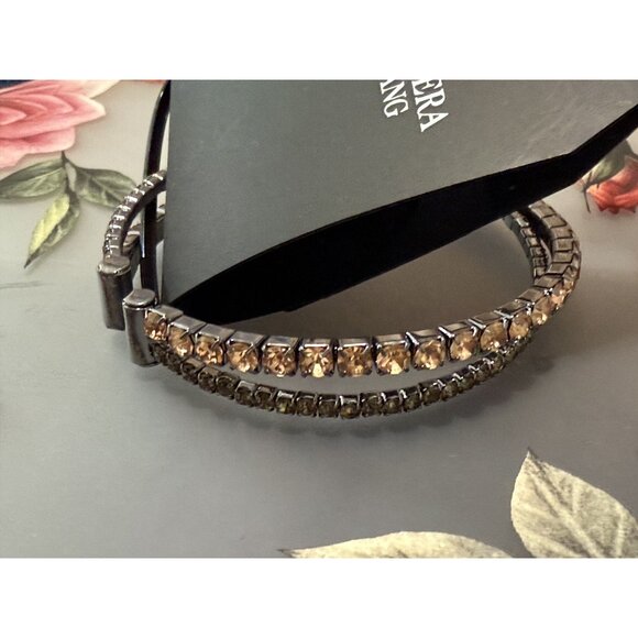 Simply Vera Vera Wang Double Cuff Rhinestone Bracelet NWT $26 - Picture 4 of 4